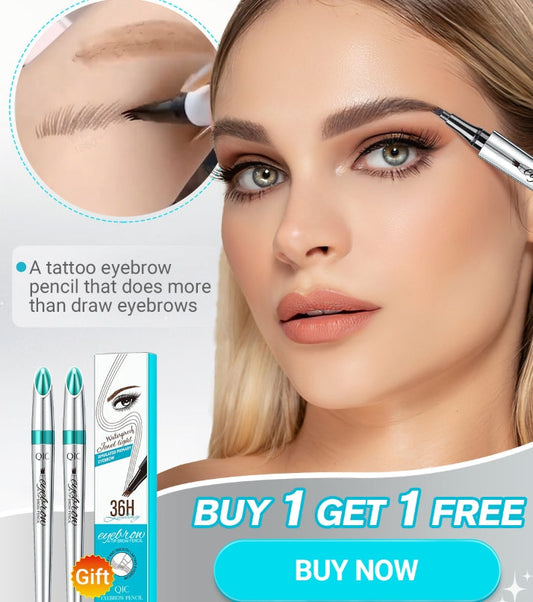 💕Kaufen Sie 2 und erhalten Sie 10% Rabatt✨3D-Wasserfester Microblading Augenbrauenstift mit 4-zackiger Spitze