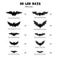 🎁50% RABATT🦇Halloween 3D-beleuchtete Fledermäuse