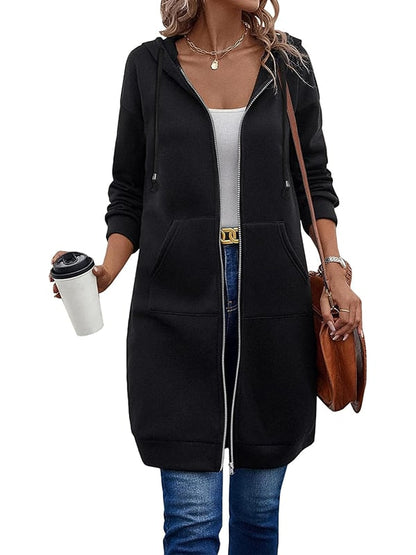 🎊Heißer Verkauf für eine begrenzte Zeit： Nur €16,99!!💕Damen Freizeit-Fleece-Hoodies mit Reißverschluss