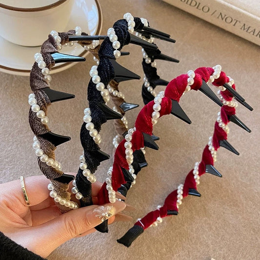 🔥Kaufen 1 bekommen 1 gratis🔥Vintage High Cranium Perlen-Haarreif
