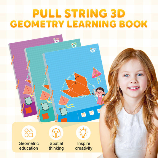 💛50% RABATT- Geschenke für Kinder-Pull String 3D Geometry Lernbuch💠